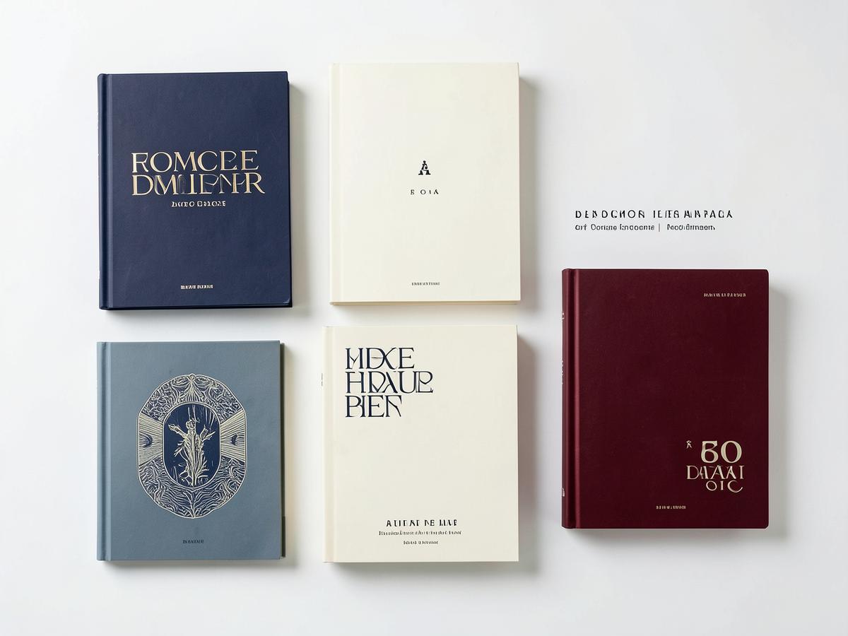 A spread of published book covers